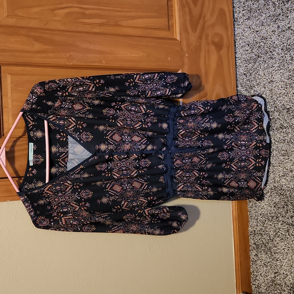 Aztec print blouse